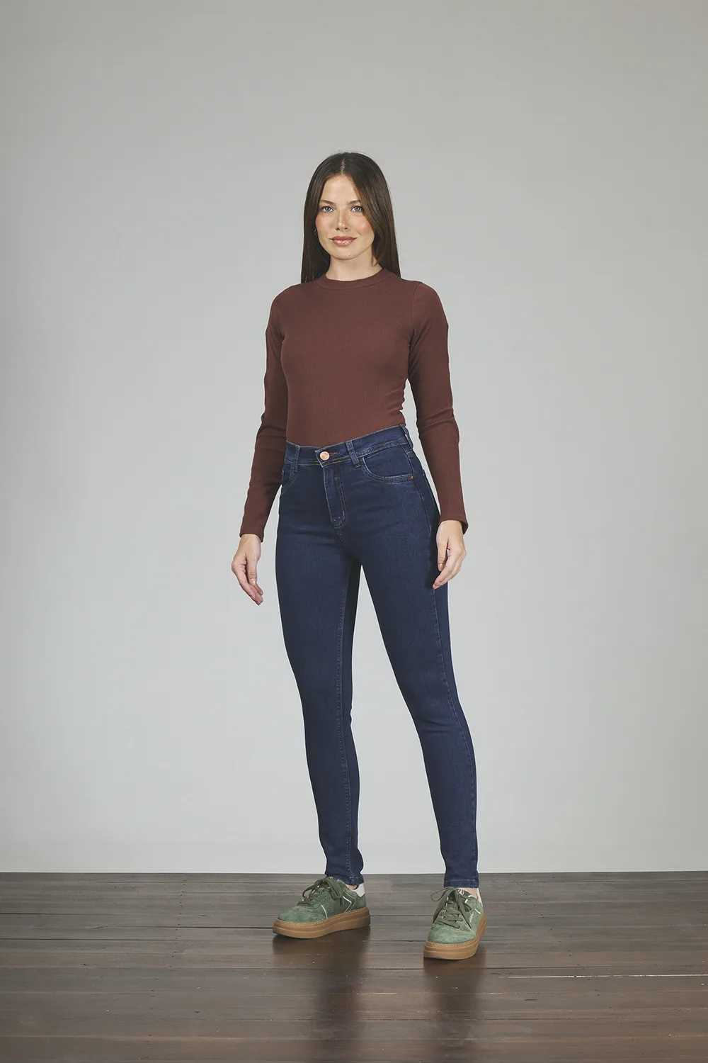 ART. 004 | AZUL HILO CAMEL ELASTIZADO