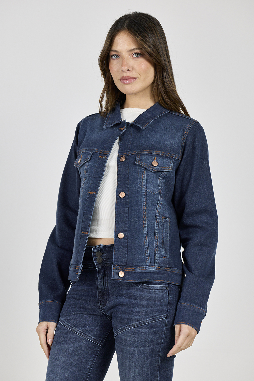 ART. 065 | CAMPERA AZUL CLÁSICO ELASTIZADO