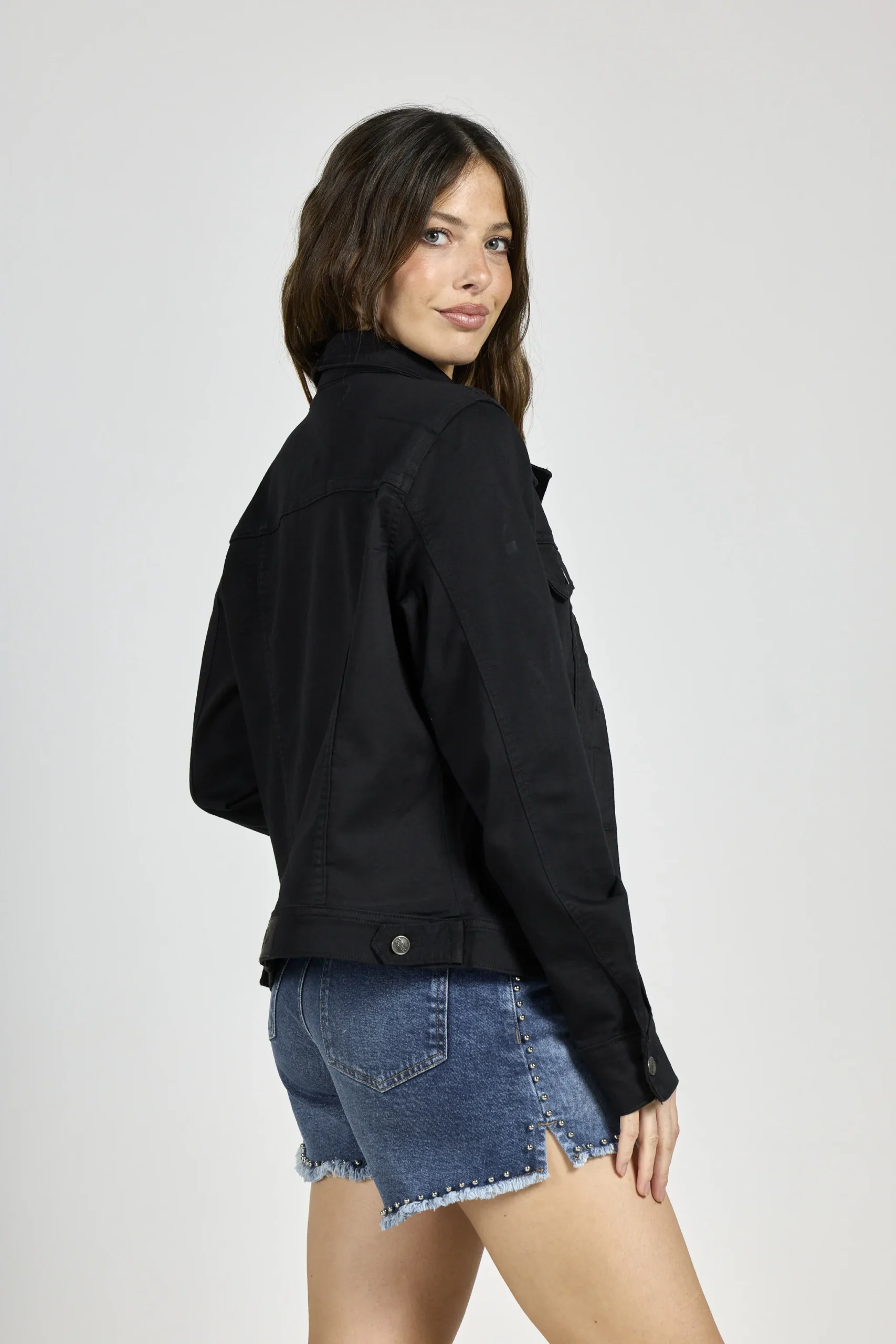 Alternative view of ART. 066 | CAMPERA NEGRA CLÁSICA ELASTIZADO