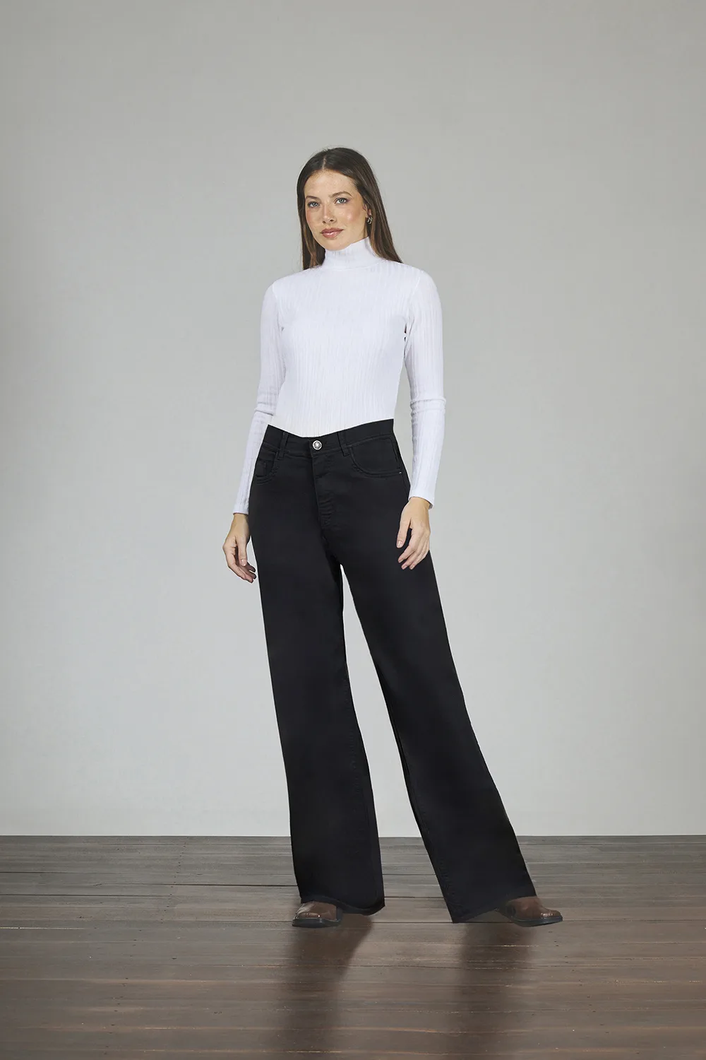 ART. 171 | WIDE LEG NEGRO CLÁSICO ELASTIZADO