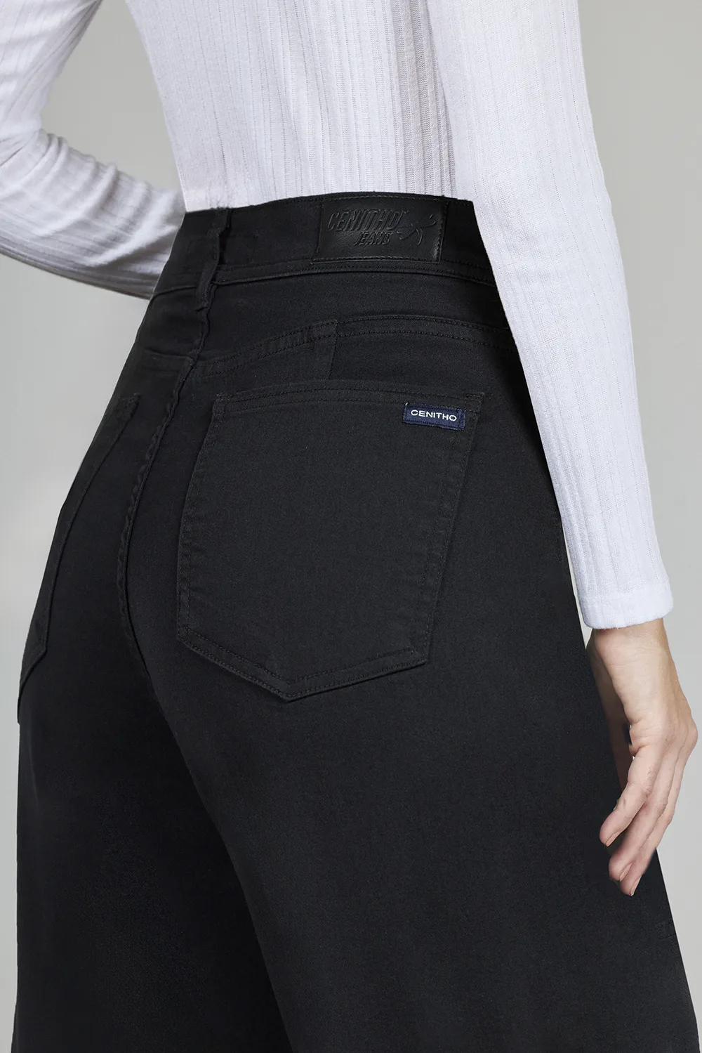 ART. 171 | WIDE LEG NEGRO CLÁSICO ELASTIZADO - Imagen 5