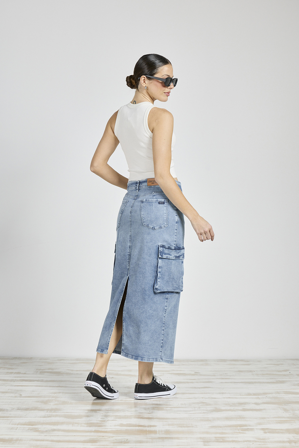 Alternative view of ART. 249 | FALDA CARGO CON ABERTURA ATRAS  ELASTIZADO