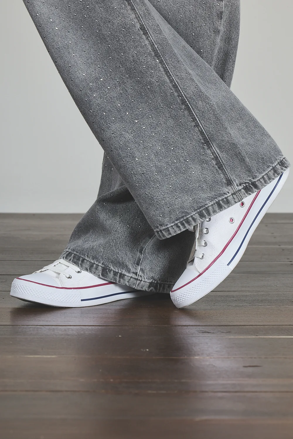 ART. 295 | WIDE LEG GRIS CON STRASS RÍGIDO - Imagen 6