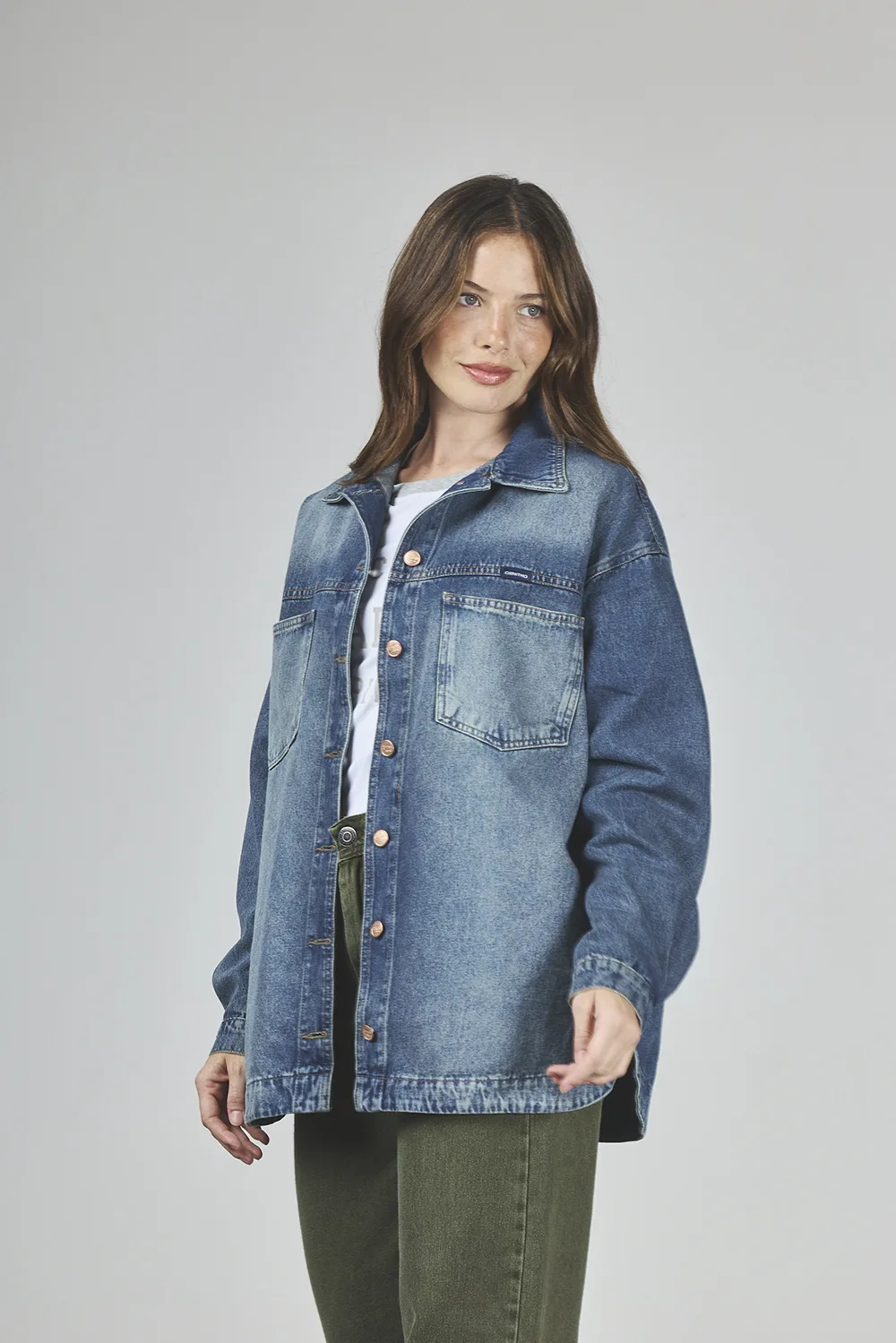 ART. 296 | CAMISACO OVERSIZE DE JEANS ÓXIDO RÍGIDO - Imagen 6
