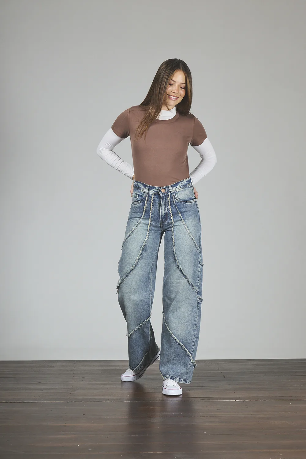 ART. 366 | BAGGY MATIZADO CON RECORTE DEFLECADO RÍGIDO - Imagen 4