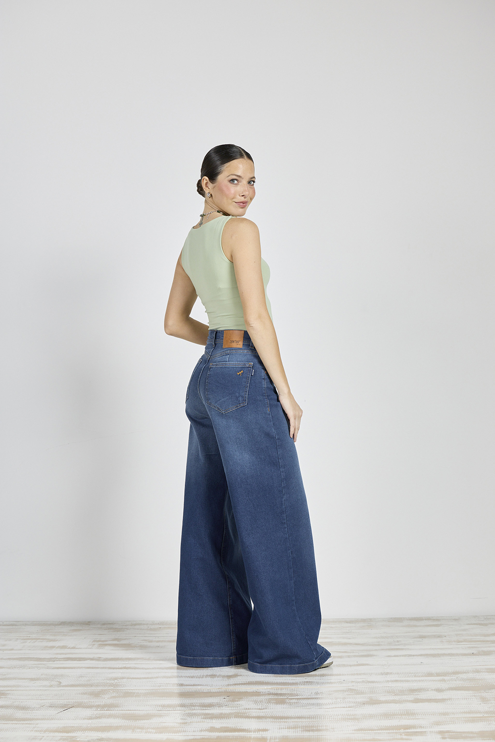 Alternative view of ART. 372 | MAXI BAGGY STONE AZUL ELASTIZADO