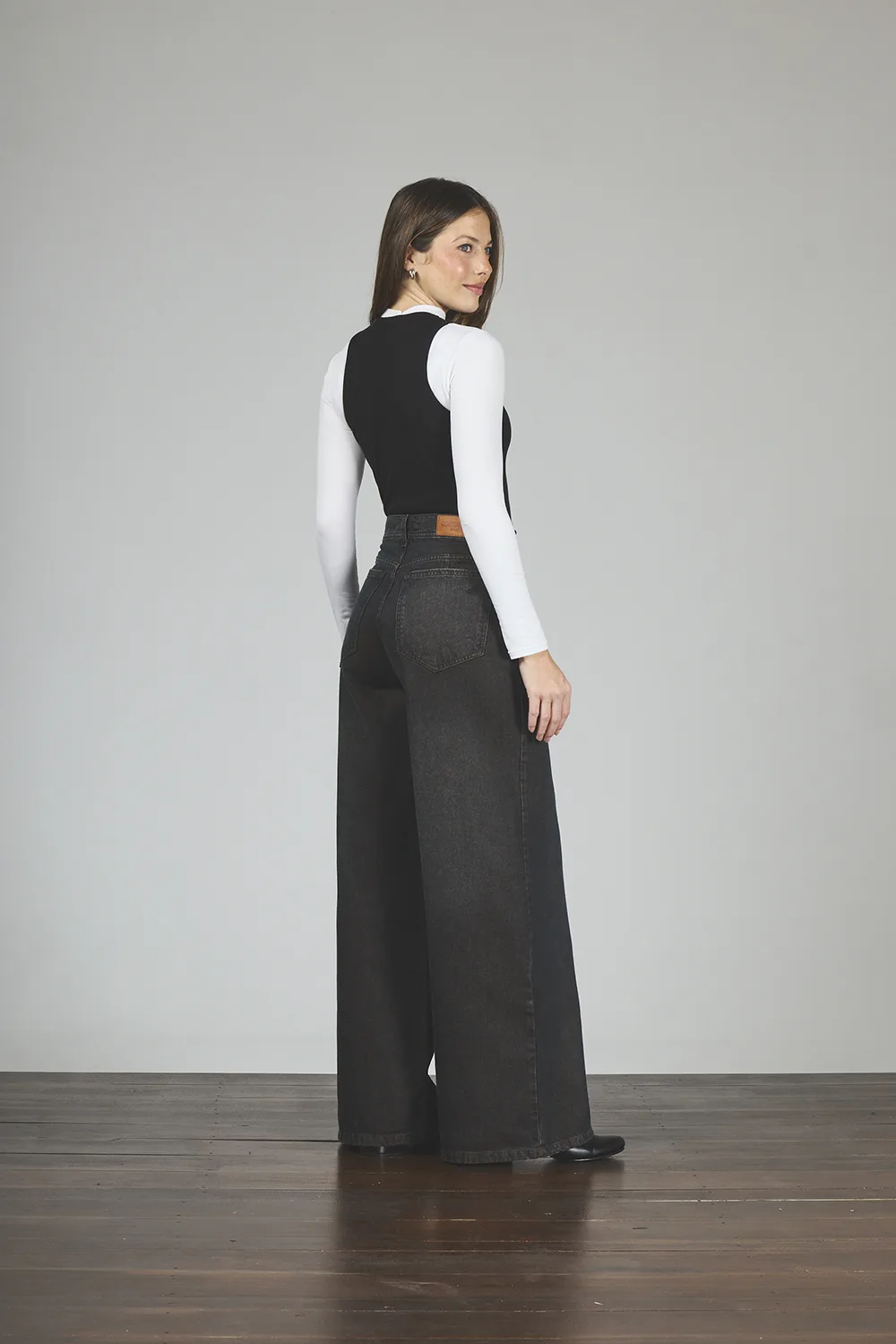 Alternative view of ART. 373 | MAXI BAGGY CLÁSICO VINTAGE MARRÓN RÍGIDO