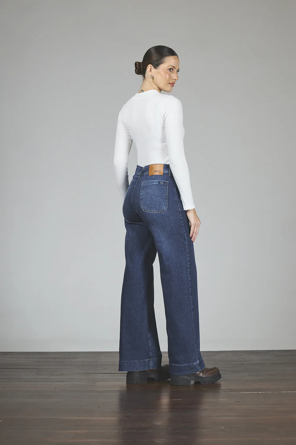 Alternative view of ART. 376 | WIDE LEG STONE BOLSILLO VISTA ELASTIZADO