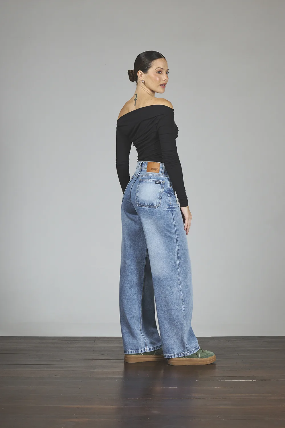 Alternative view of ART. 380 | WIDE LEG CARPENTER STONE RÍGIDO