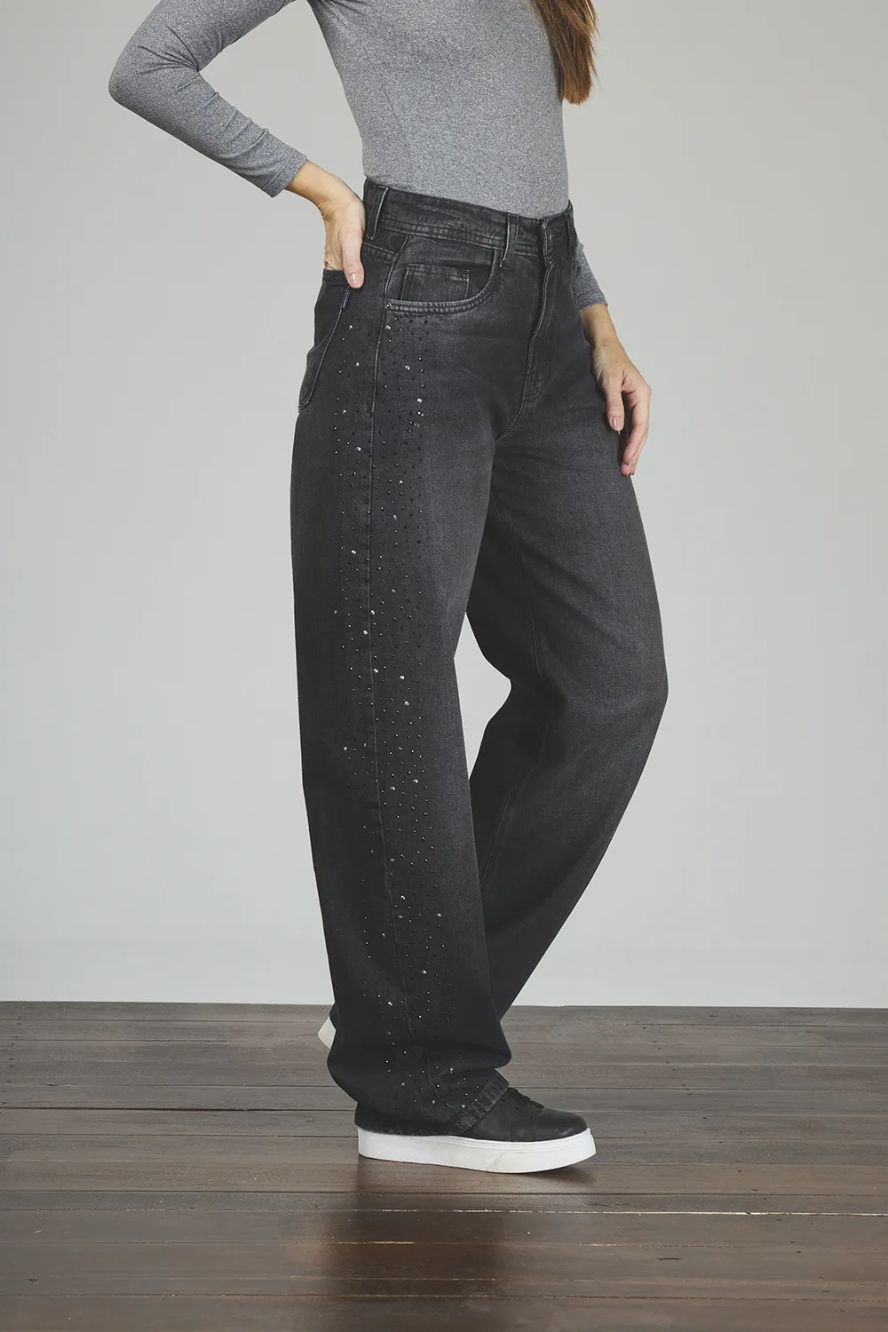 ART. 382 | BALLON NEGRO HUMO C/STRASS LATERAL RÍGIDO - Imagen 4