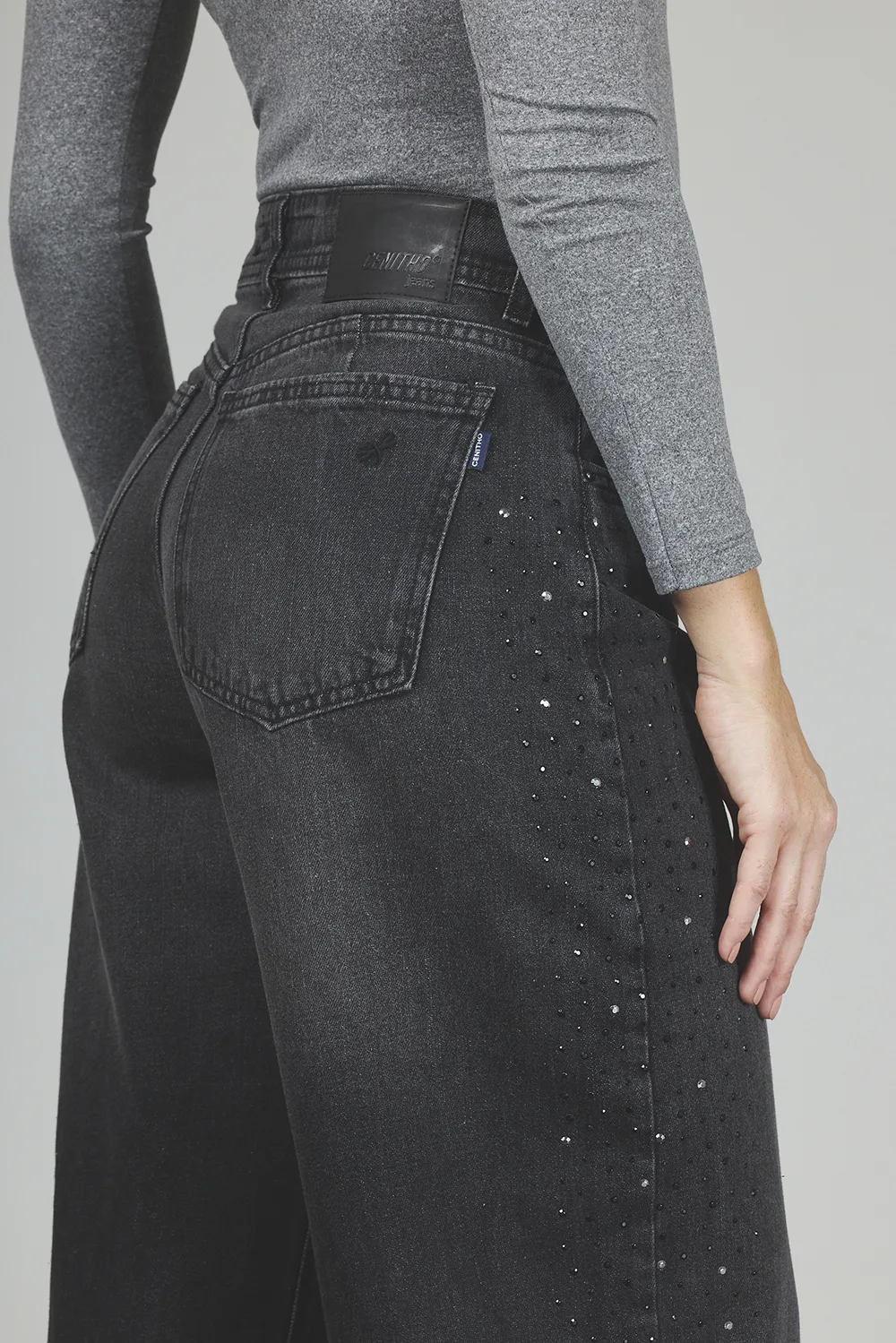 ART. 382 | BALLON NEGRO HUMO C/STRASS LATERAL RÍGIDO - Imagen 5