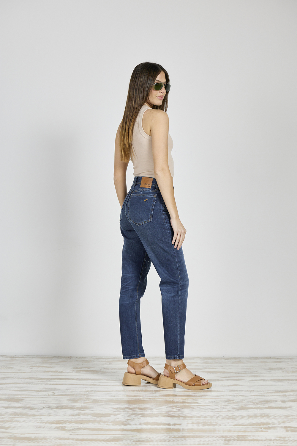 Alternative view of ART. 388 | MOM CLÁSICO AZUL CON STRASS TRANSPARENTE RÍGIDO