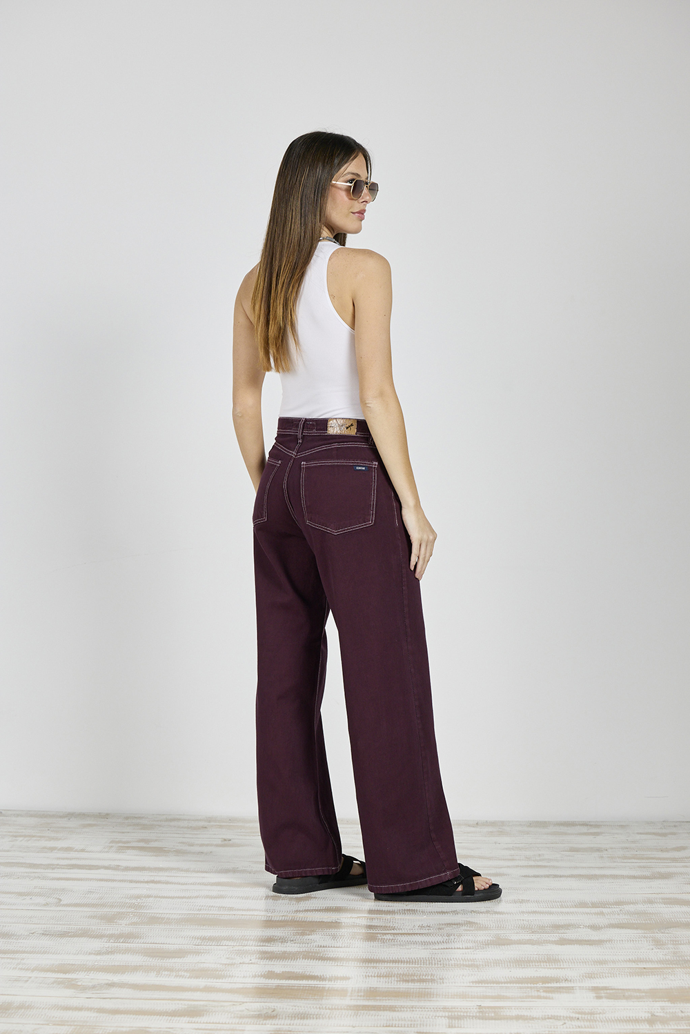 Alternative view of ART. 390 | WIDE LEG CLÁSICO BORDO RÍGIDO