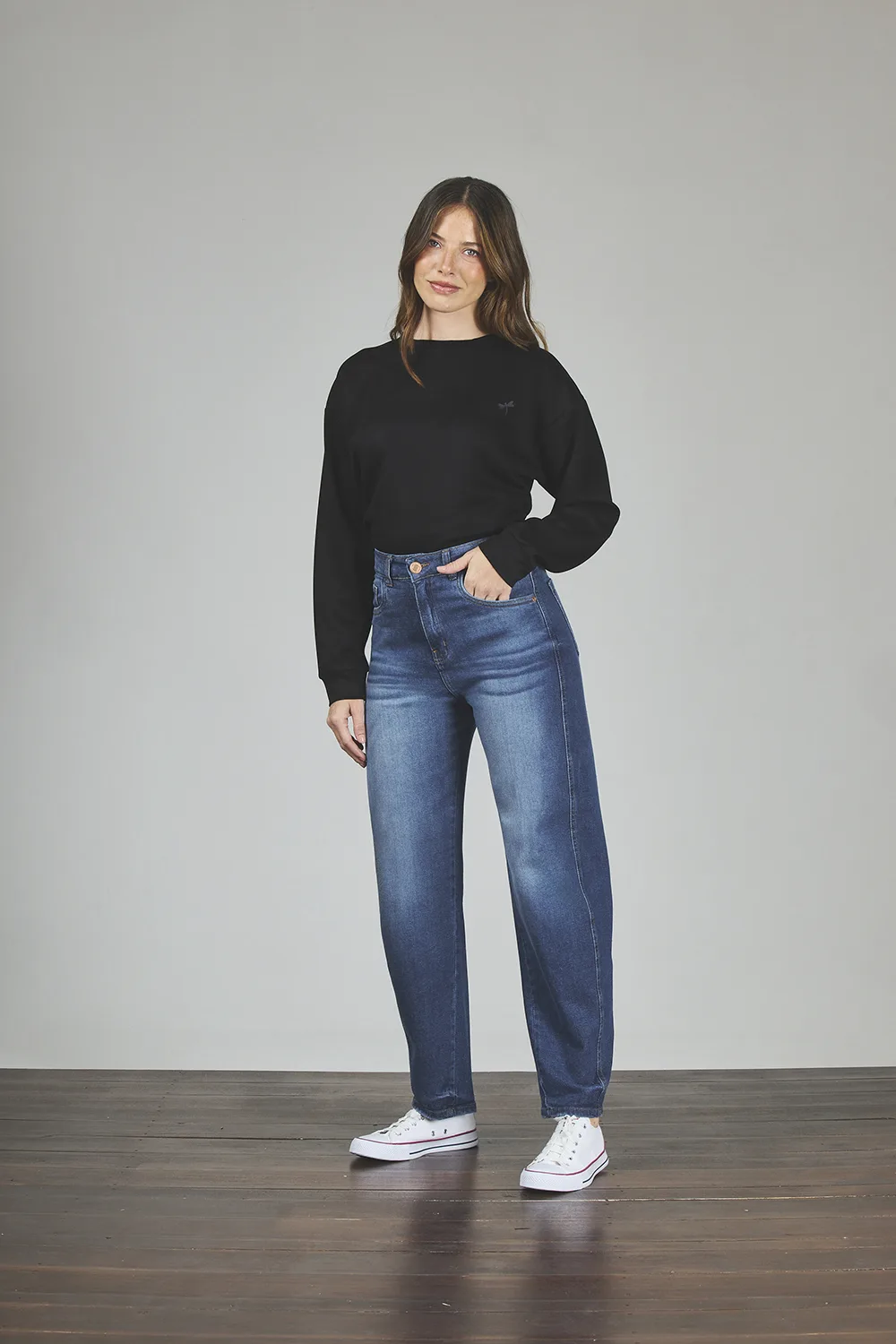 ART. 398 | MOM STONE CON RECORTE ELASTIZADO