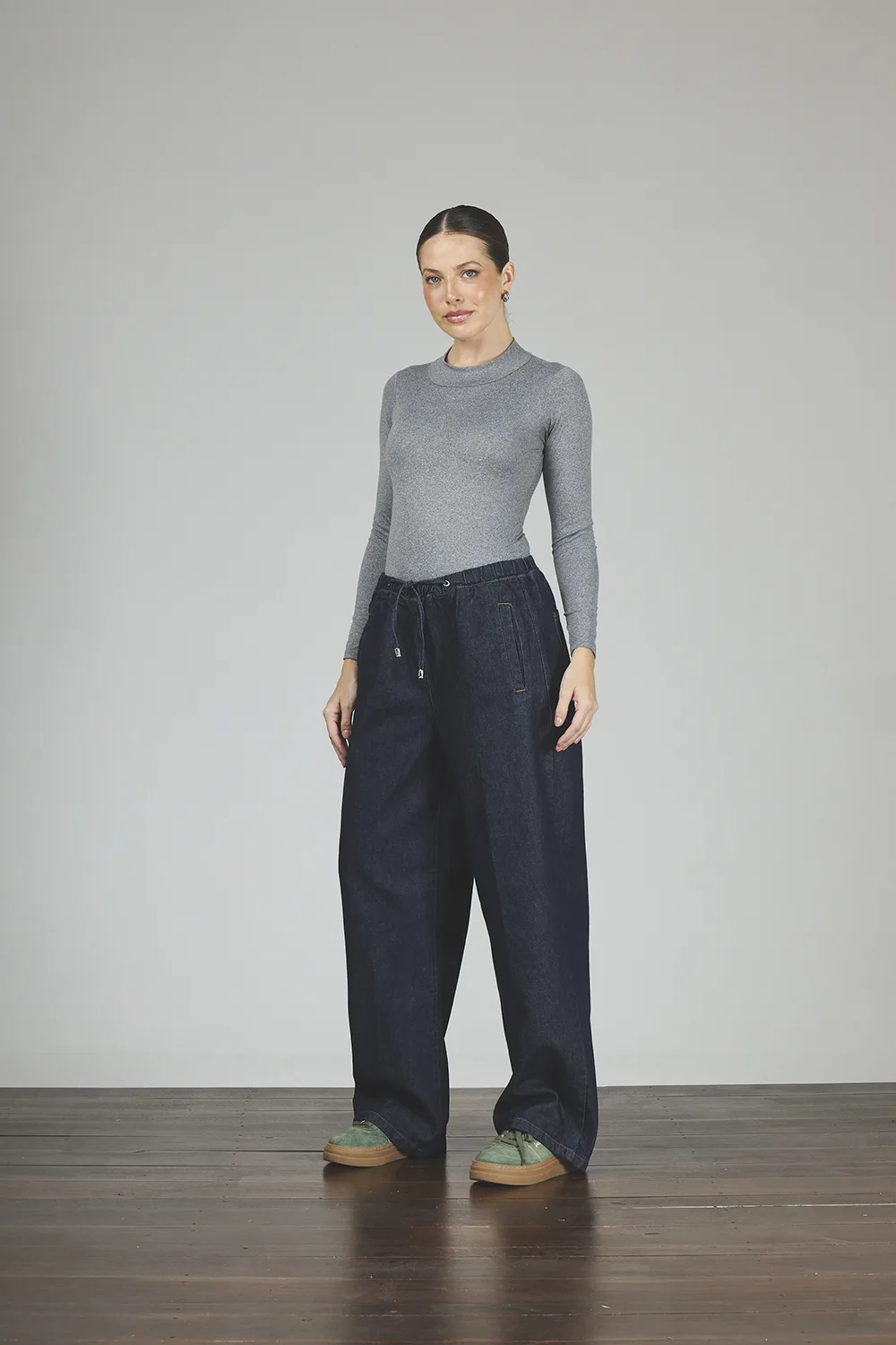 ART. 402 | BAGGY AZUL CINTURA CON ELASTICO RÍGIDO