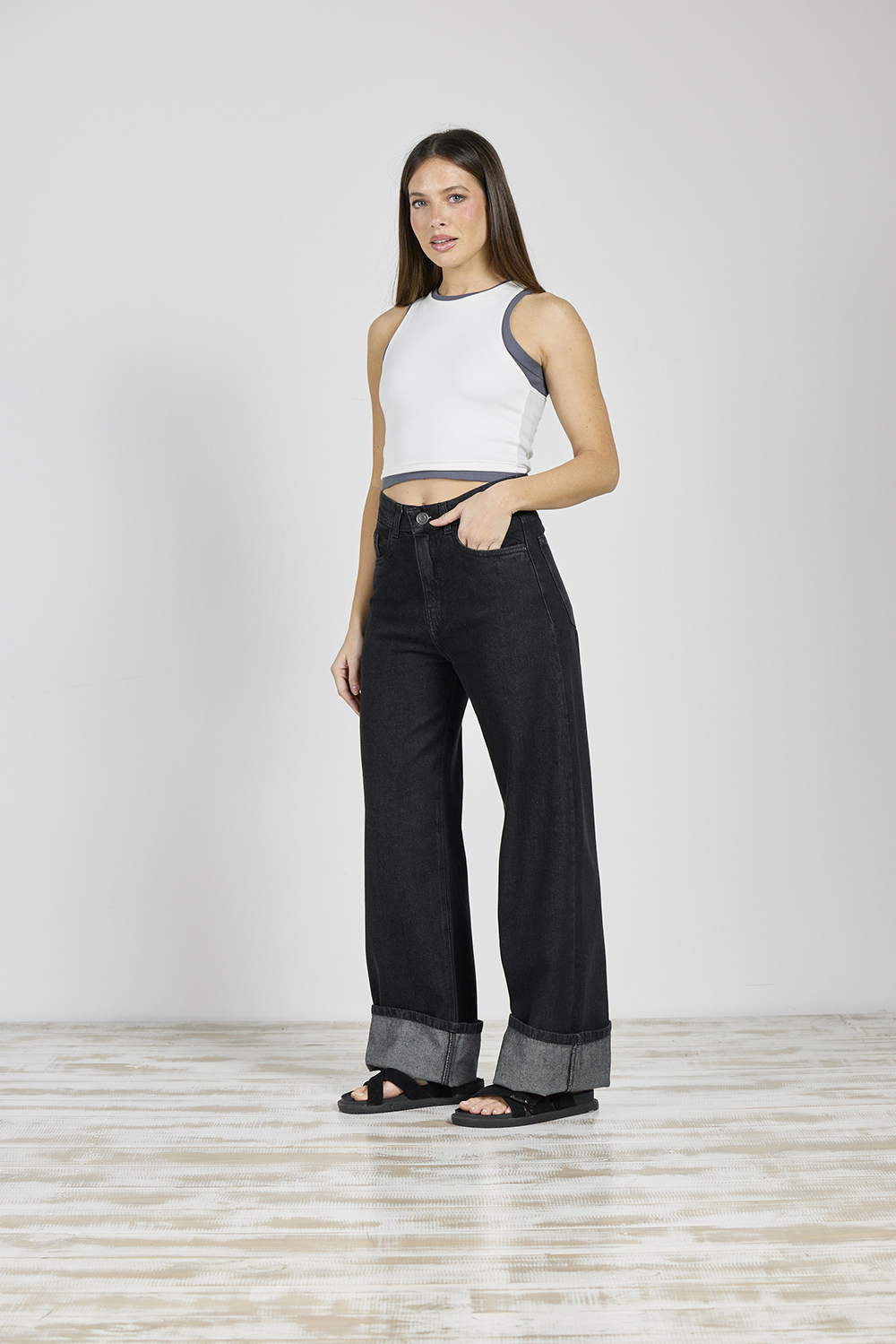 ART. 405 | BAGGY CLÁSICO NEGRO DESTROYER RÍGIDO