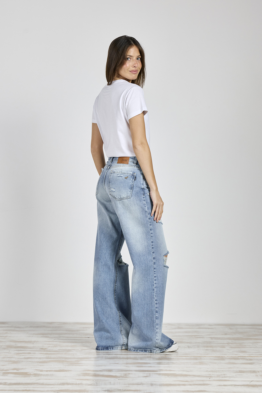 Alternative view of ART. 415 | WIDE LEG STONE CON ROTURA RÍGIDO