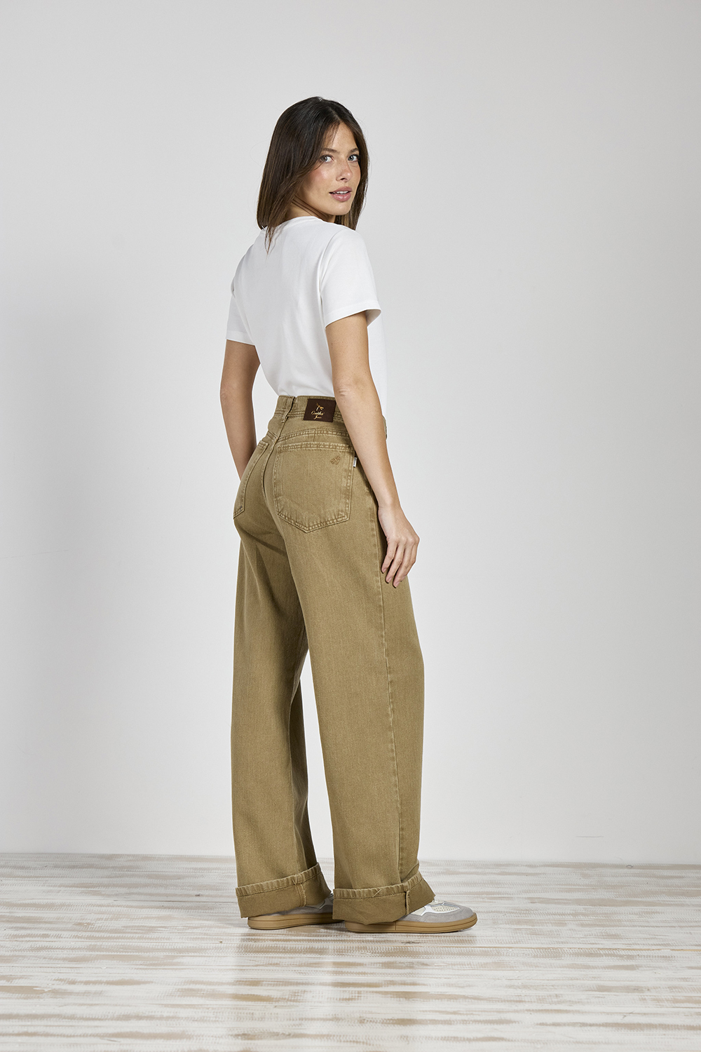 Alternative view of ART. 423 | WIDE LEG CAMEL CLÁSICO RÍGIDO