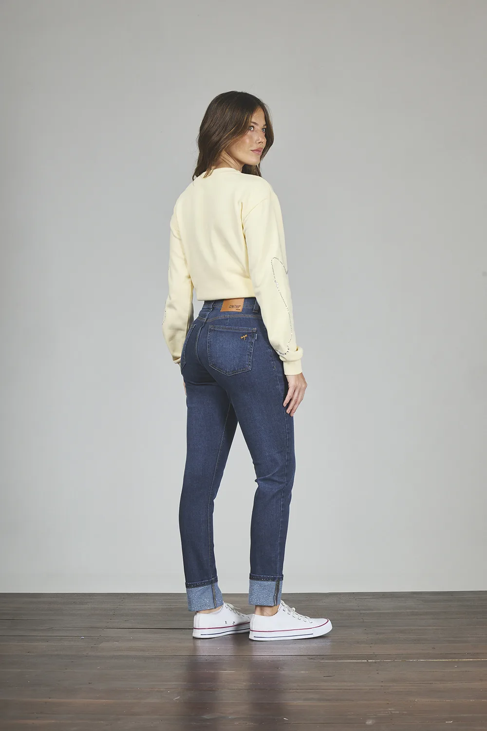 Alternative view of ART. 425 | AZUL CLÁSICO BRILLO EN BOTA DOBLES ELASTIZADO