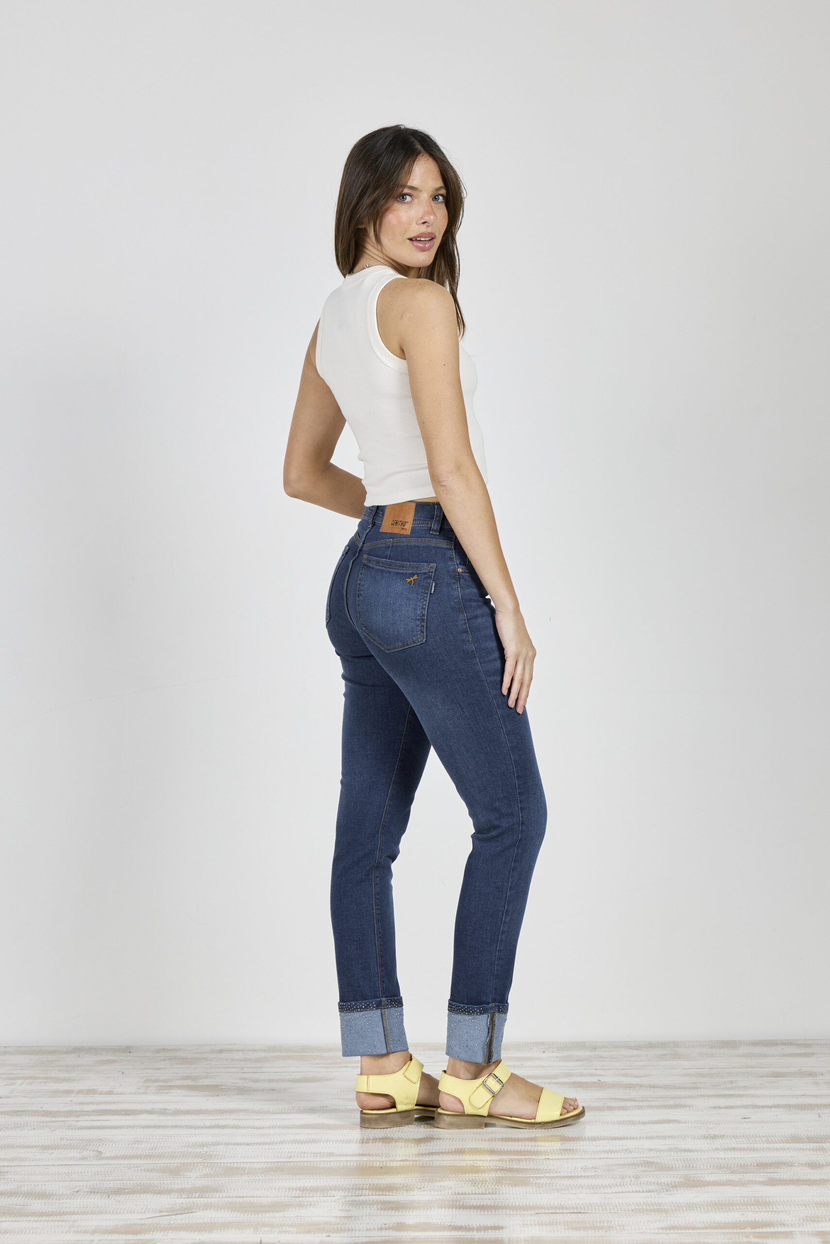 Alternative view of ART. 425 | AZUL CLÁSICO BRILLO EN BOTA DOBLES ELASTIZADO