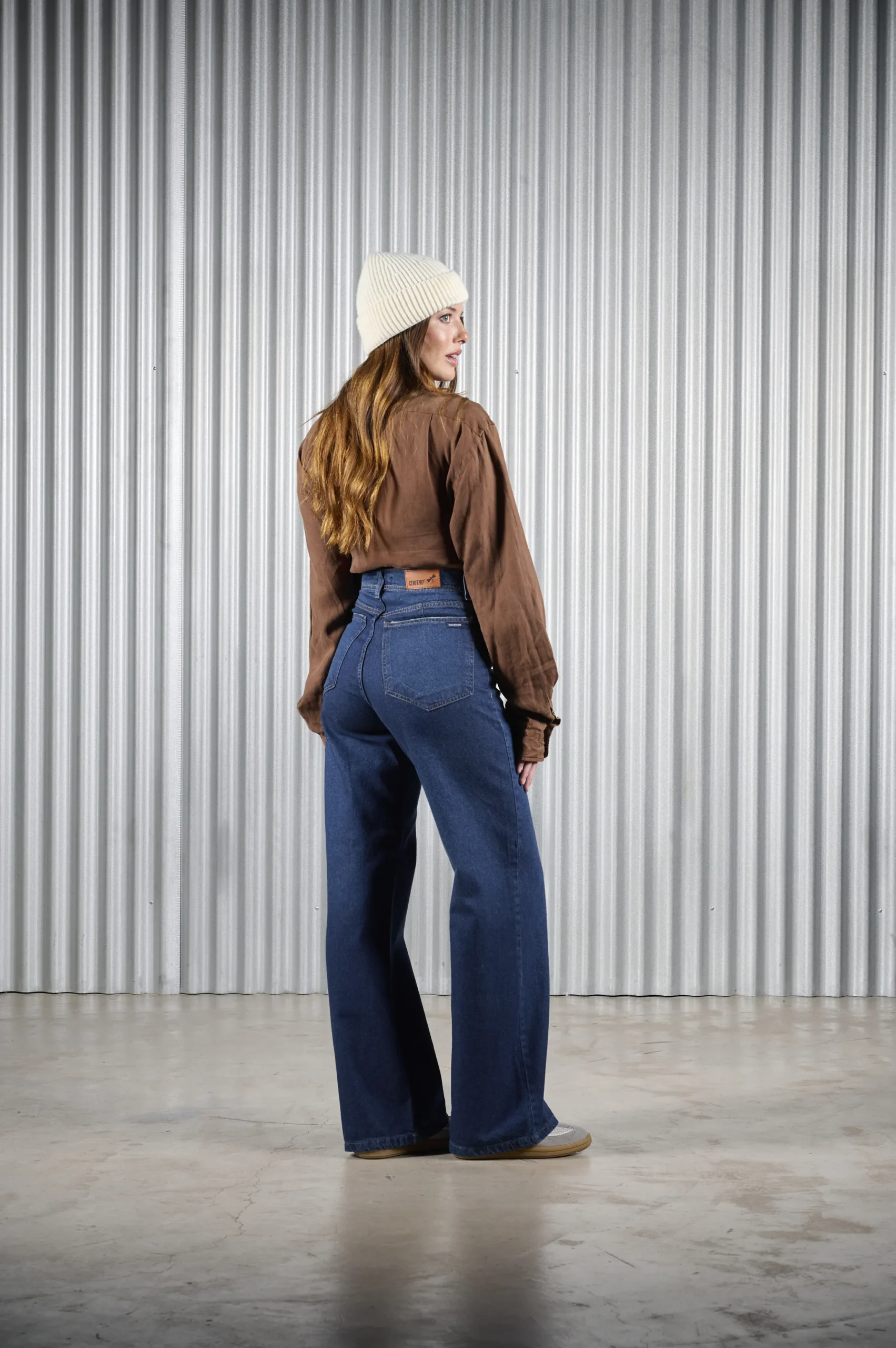 Alternative view of ART. 481 | WIDE LEG CLASICO AZUL RIGIDO