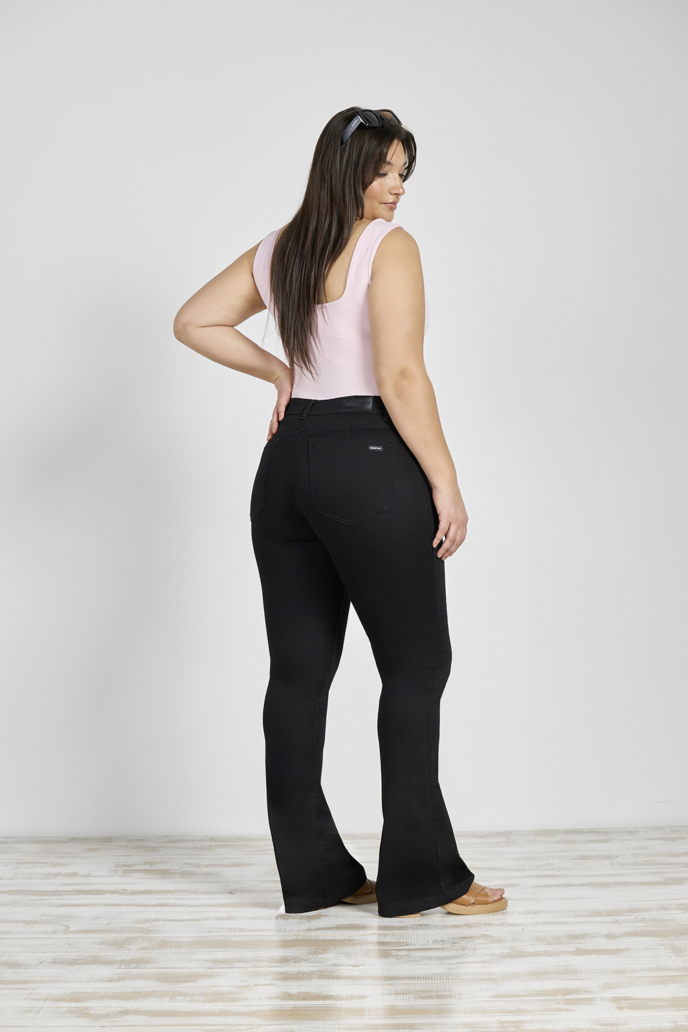 Alternative view of ART. 729 | SEMI OXFORD NEGRO CLÁSICO ELASTIZADO