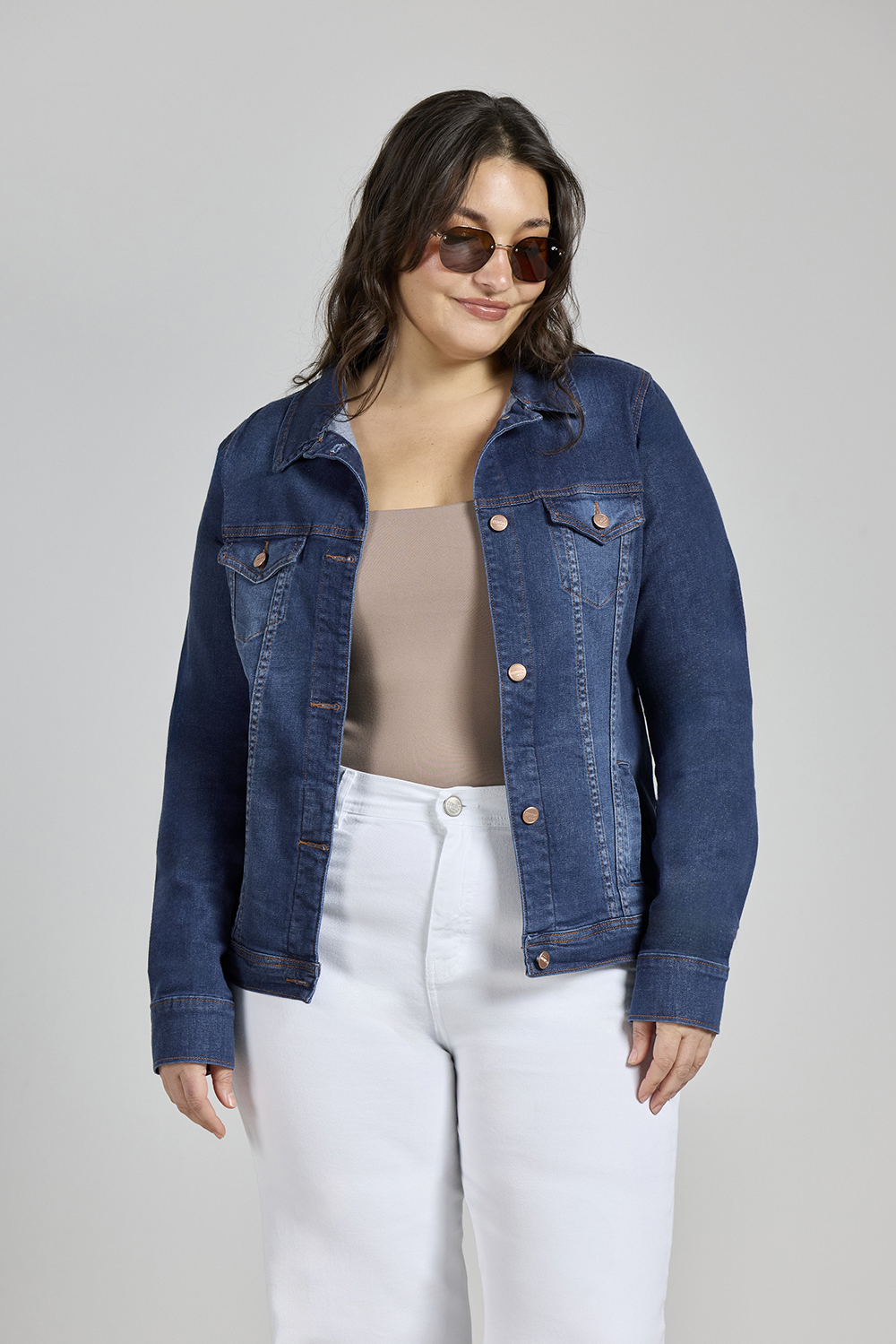 ART. 737 | CAMPERA CLÁSICA AZUL ELASTIZADO