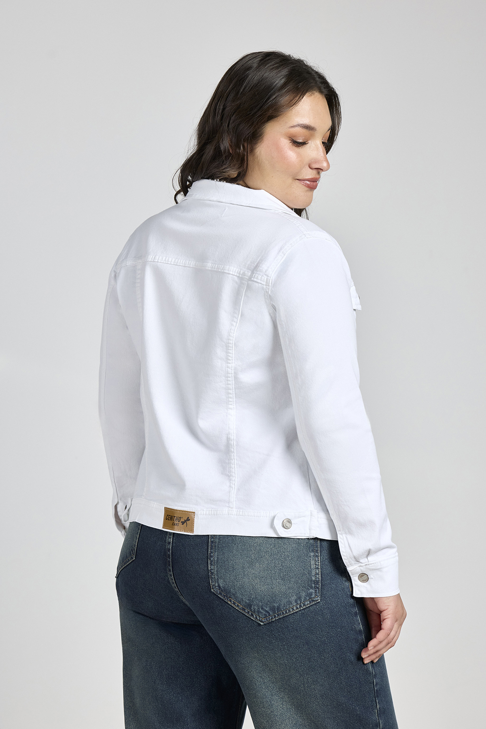 Alternative view of ART. 749 | CAMPERA CLÁSICA BLANCA ELASTIZADO