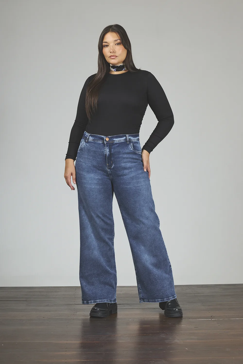 ART. 767 / WIDE LEG STONE CON GANCHO ELASTIZADO