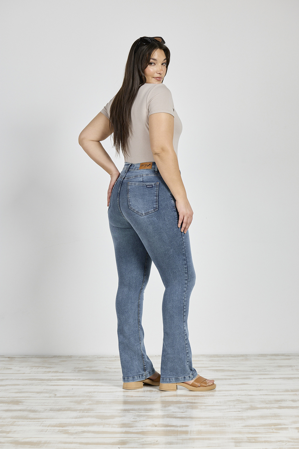 Alternative view of ART. 783 | SEMI OXFORD NEVADO CLÁSICO ELASTIZADO