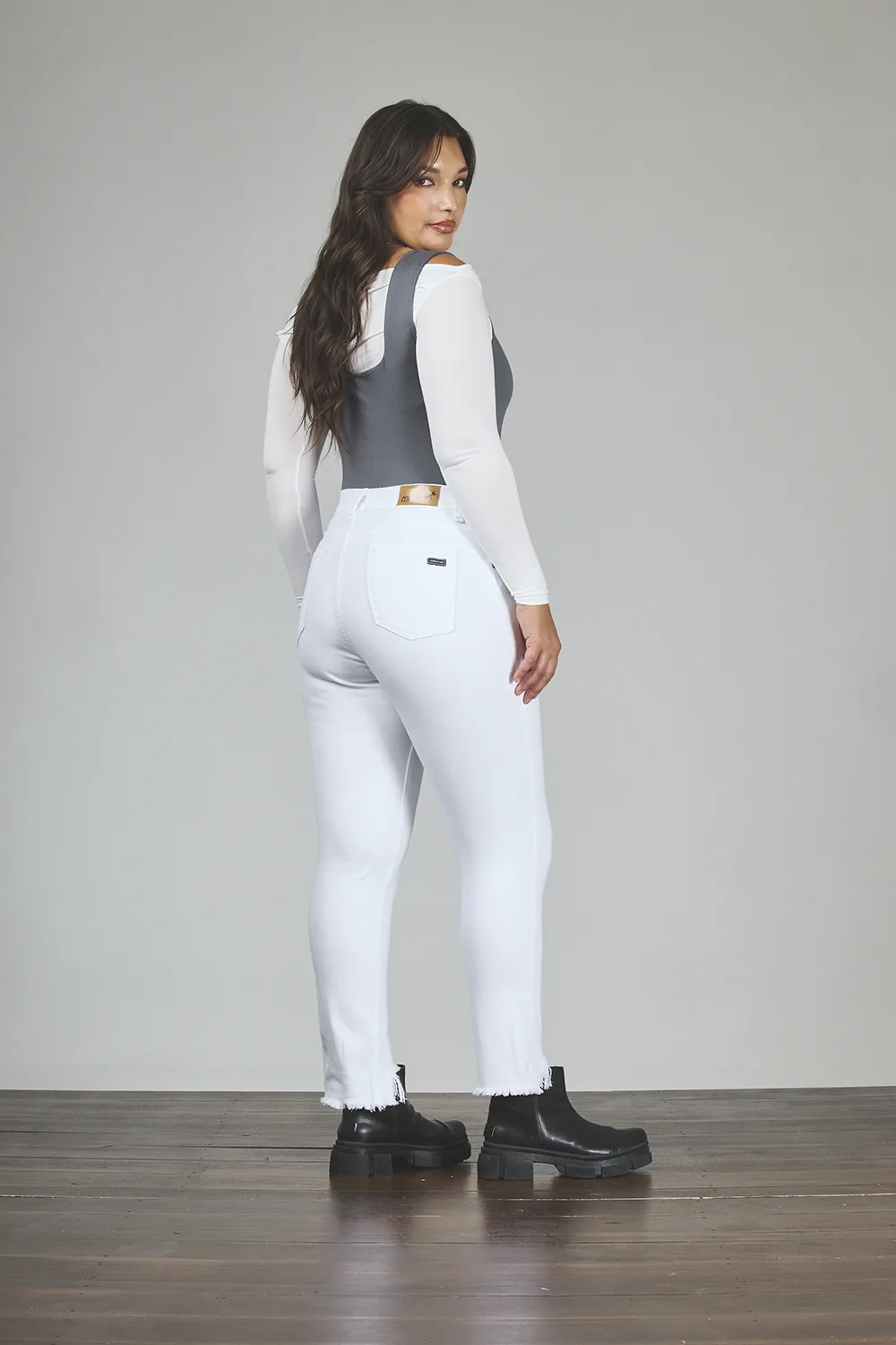 Alternative view of ART. 819 | MOM BLANCO VENTANA BOTA DEFLECADO ELASTIZADO