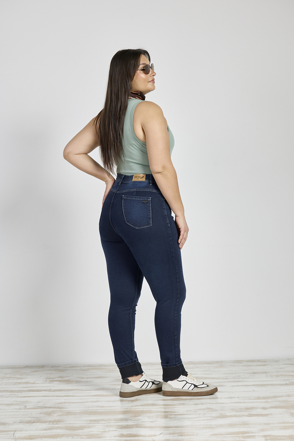 Alternative view of ART. 826 | AZUL LOCALIZADO HILO CONTRA TONO ELASTIZADO