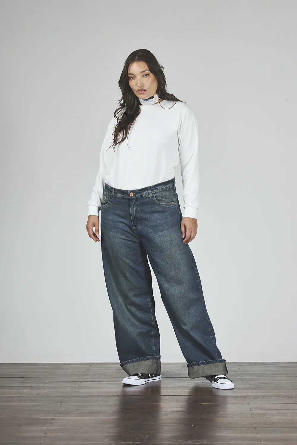 ART. 829 | WIDE LEG CLÁSICO VINTAGE ÓXIDO RÍGIDO