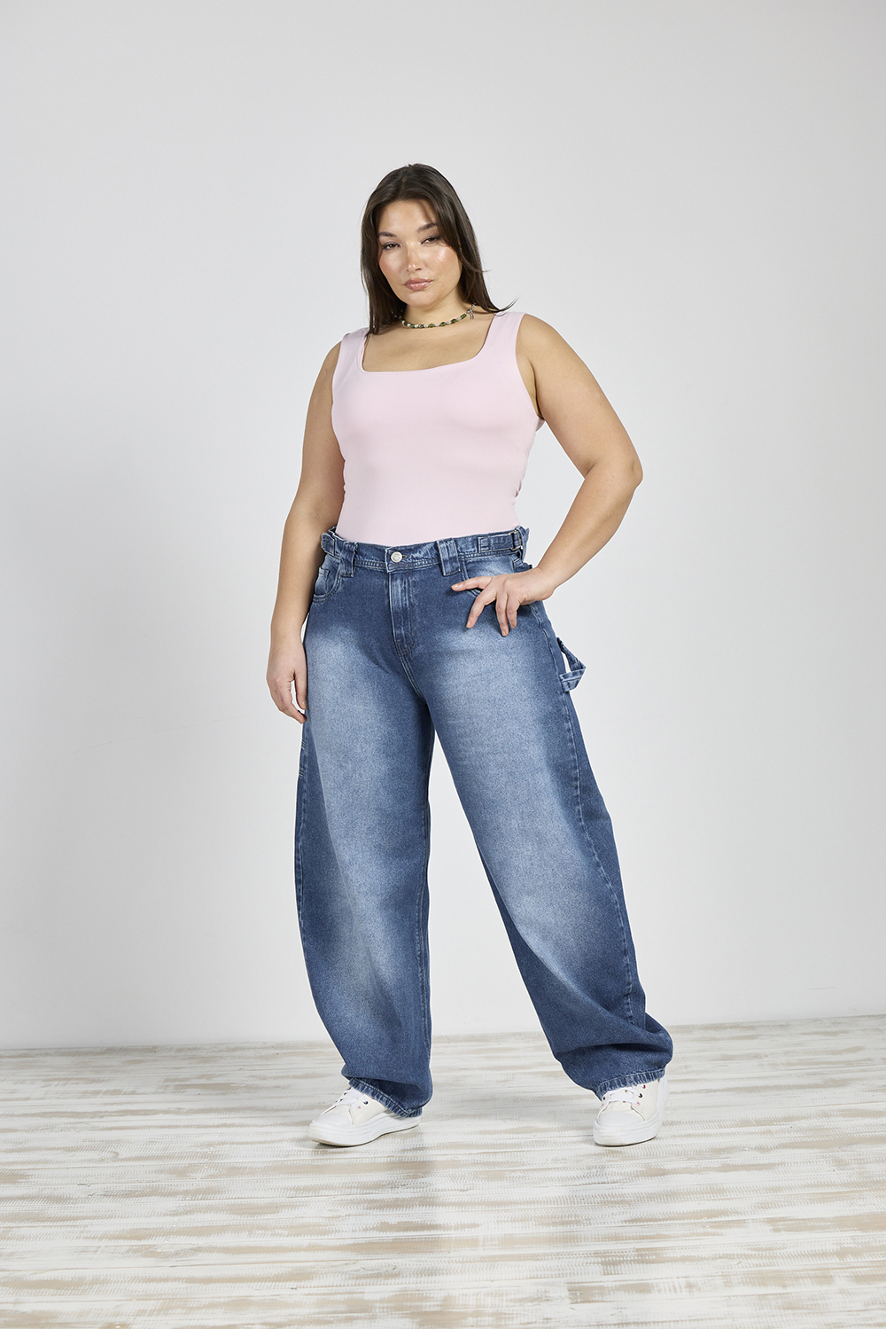 ART. 834 | JEANS BALLON AZUL CON HEBILLA RÍGIDO