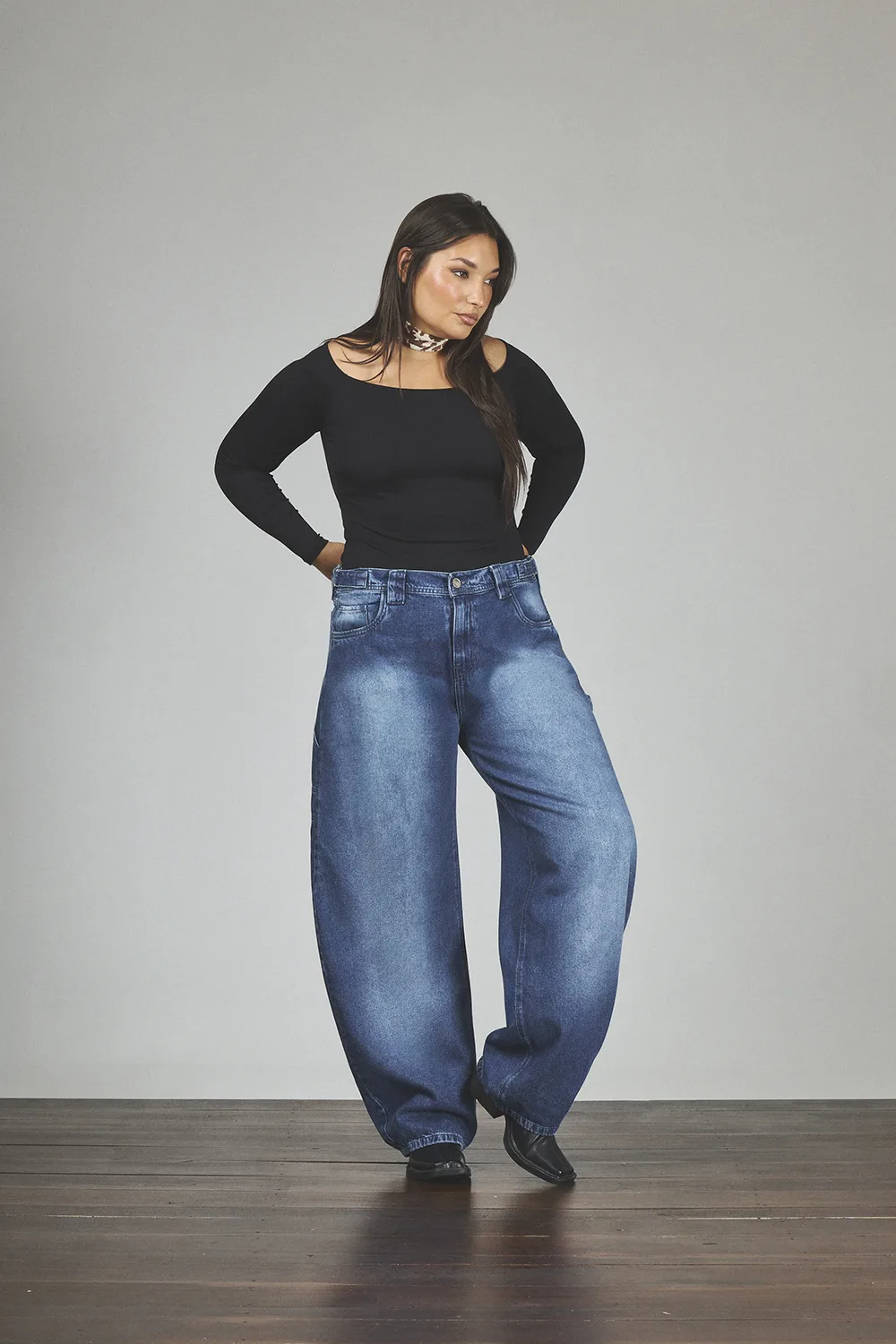 ART. 834 | JEANS BALLON AZUL CON HEBILLA RÍGIDO