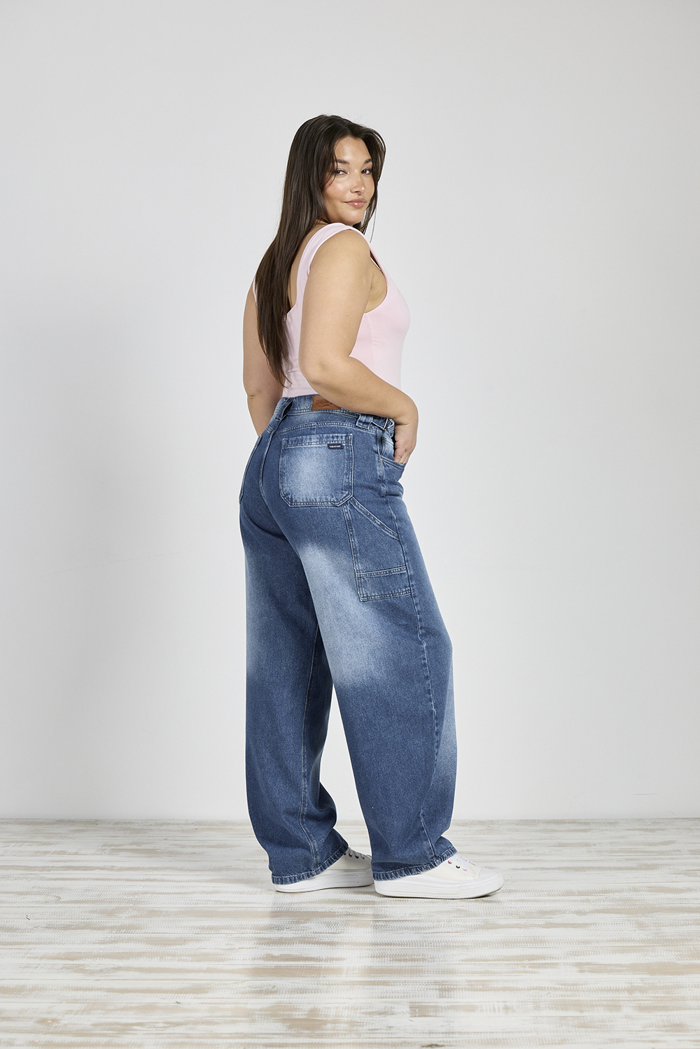 Alternative view of ART. 834 | JEANS BALLON AZUL CON HEBILLA RÍGIDO