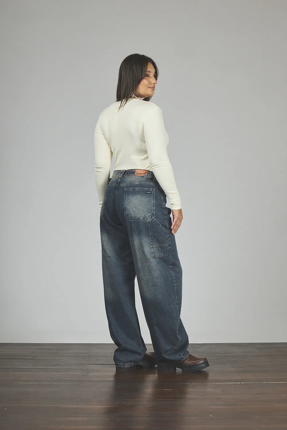 Alternative view of ART. 835 | JEANS BALLON ÓXIDO CON HEBILLA RÍGIDO