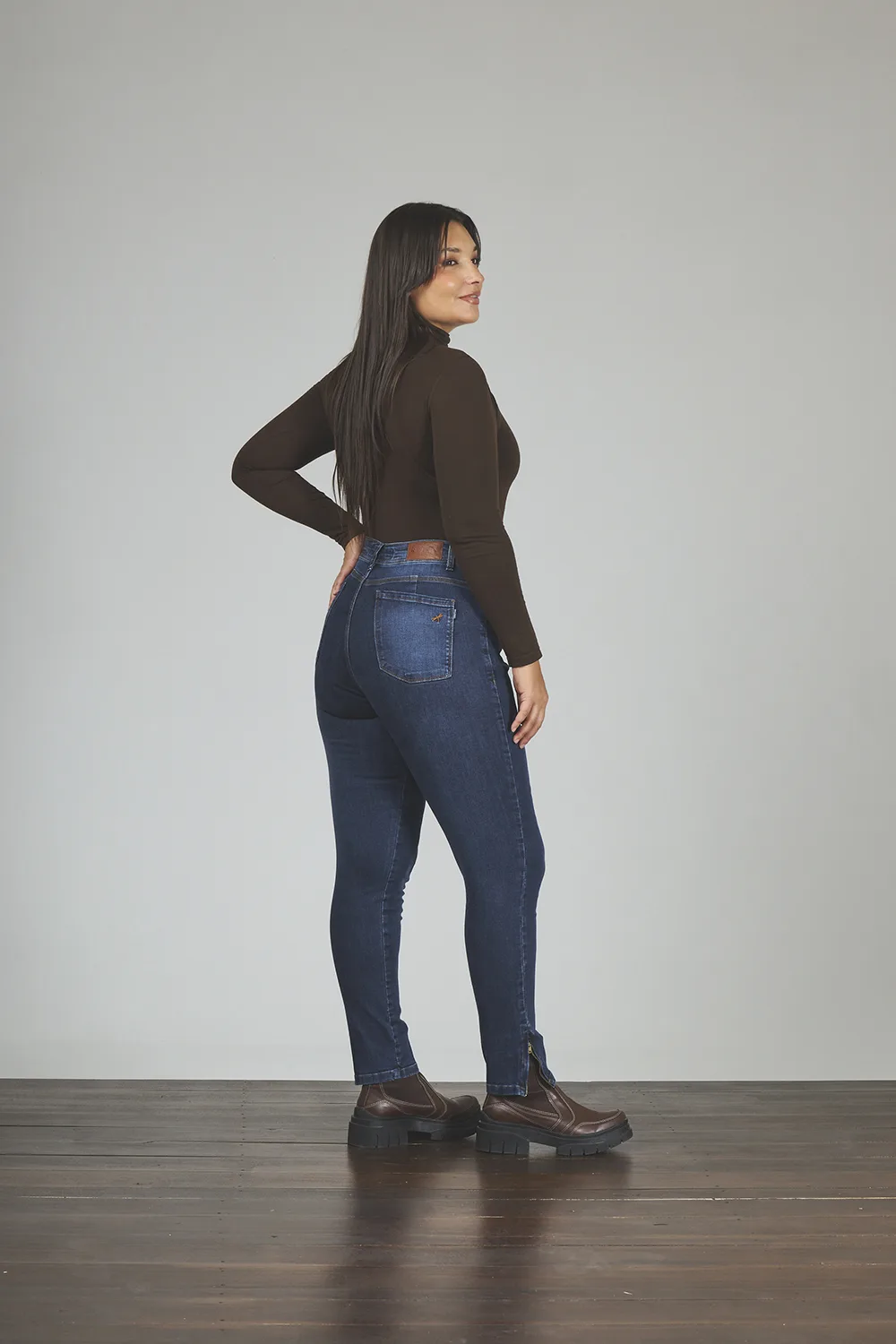 Alternative view of ART. 840 | GISEL AZUL CIERRE EN BOTA ELASTIZADO