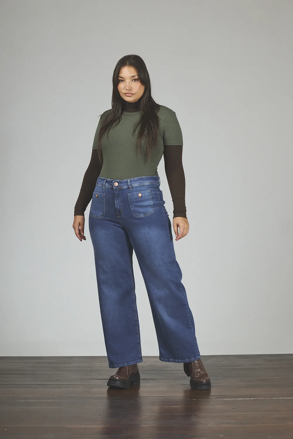 ART. 860 | DAMA CROP WIDE LEG STONE BOLSILLO VISTA ELASTIZADO