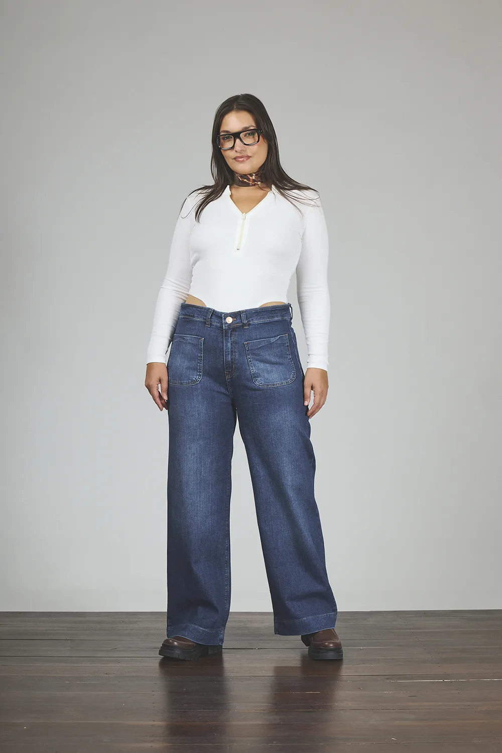 ART. 864 | WIDE LEG STONE BOLSILLO VISTA ELASTIZADO