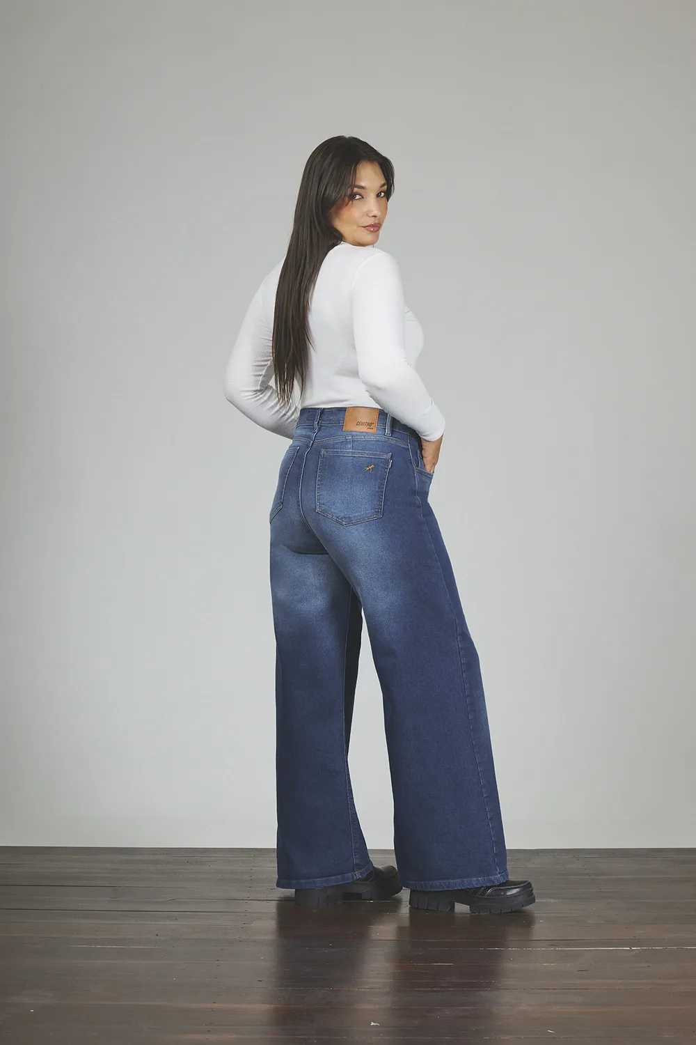 Alternative view of ART. 874 | MAXI BAGGY STONE AZUL ELASTIZADO