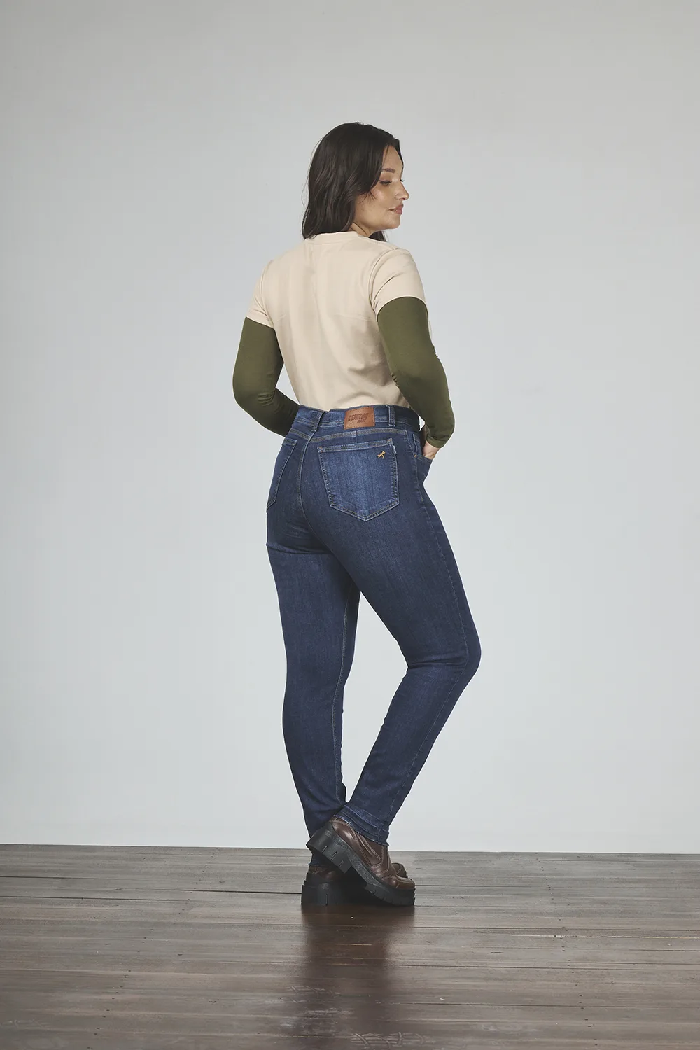 Alternative view of ART. 879 | AZUL CLÁSICO BOTA DESCOCIDA ELASTIZADO