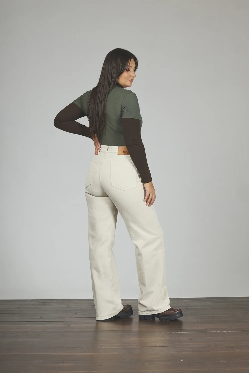 Alternative view of ART. 887 | WIDE LEG ARENA CLÁSICO ELASTIZADO