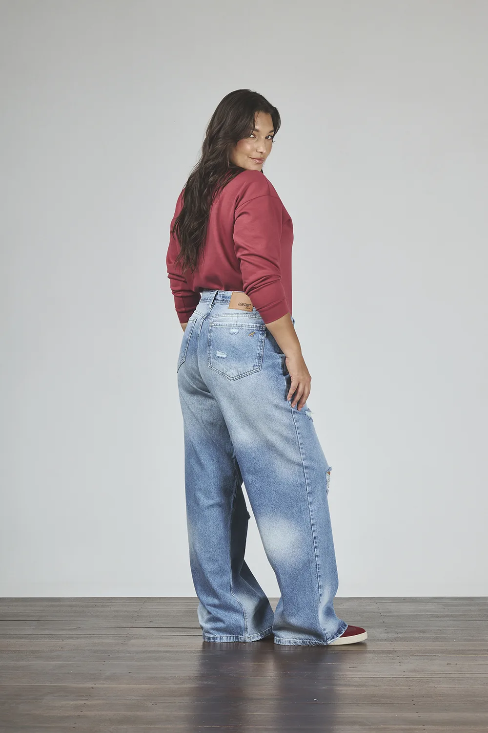 Alternative view of ART. 893 | WIDE LEG STONE CON ROTURA RÍGIDO