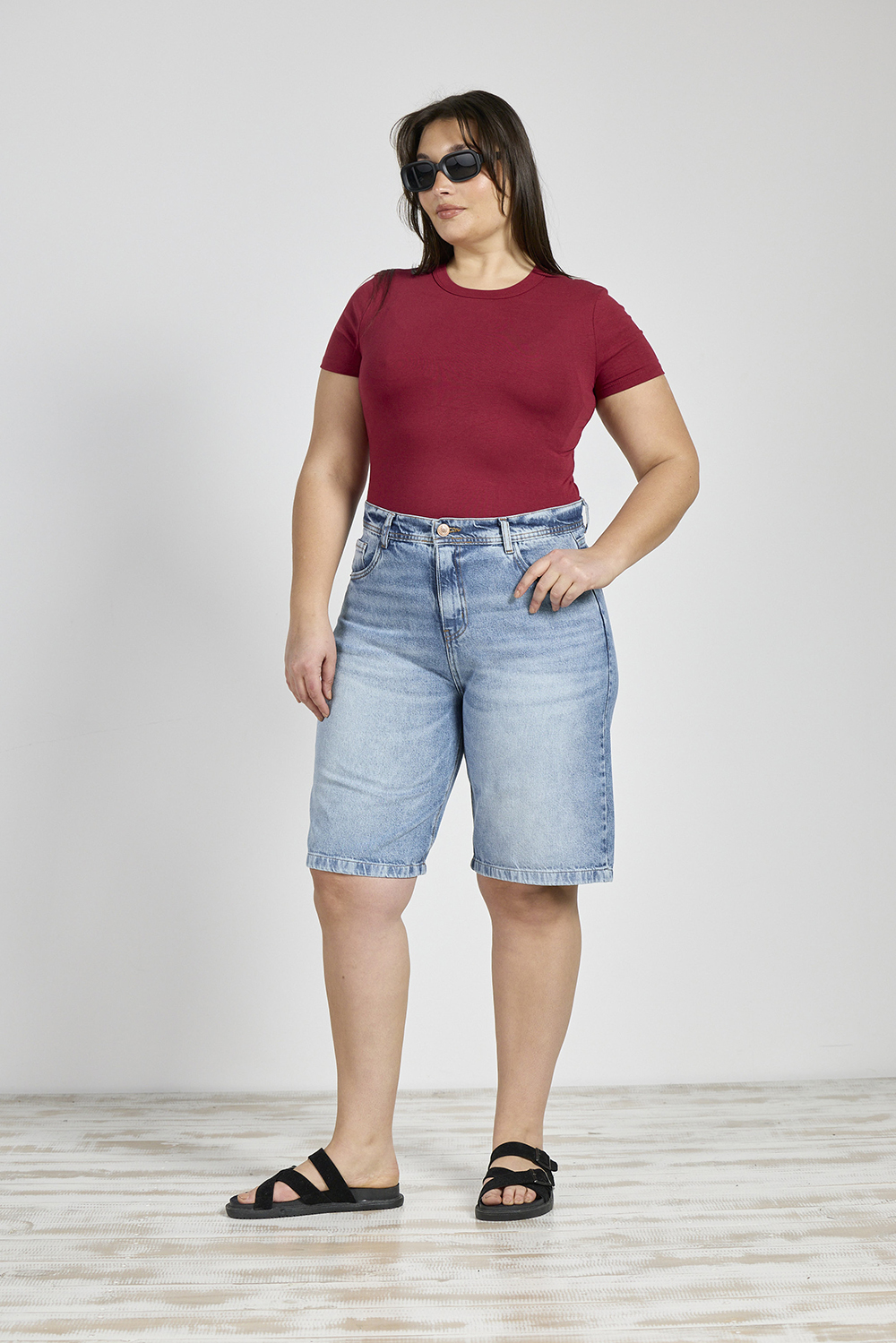 ART. M-557 | BERMUDA BAGGY STONE CLÁSICO RÍGIDO