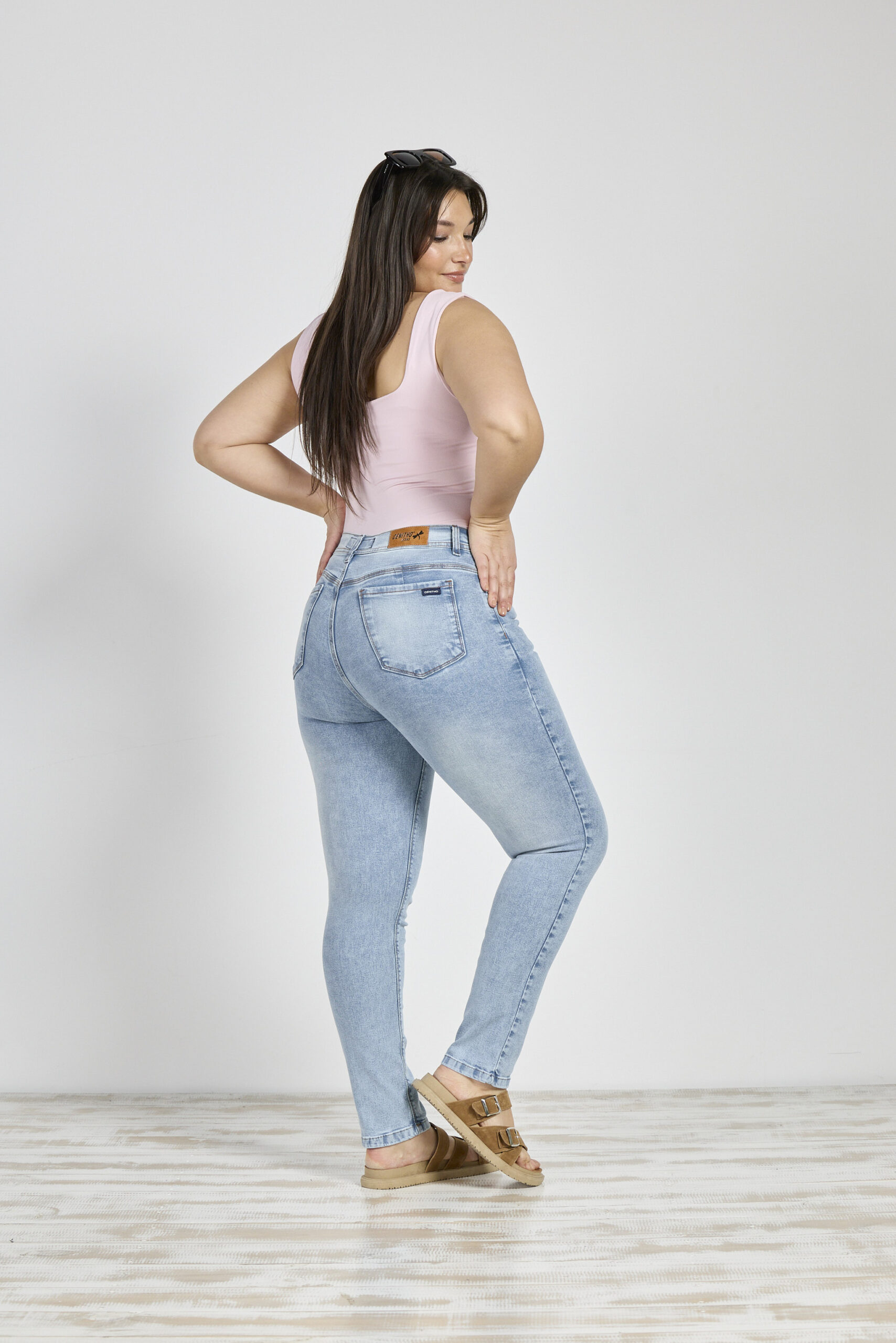 Alternative view of ART. 3010 | CELESTE BOLSILLO CON TACHA ELASTIZADO