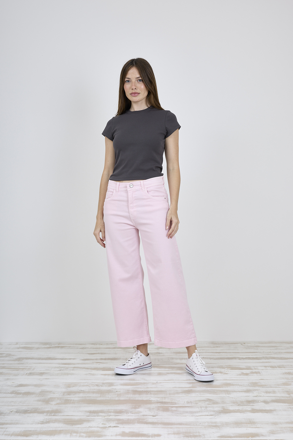 ART. 455 | CROP WIDE LEG ROSA ELASTIZADO