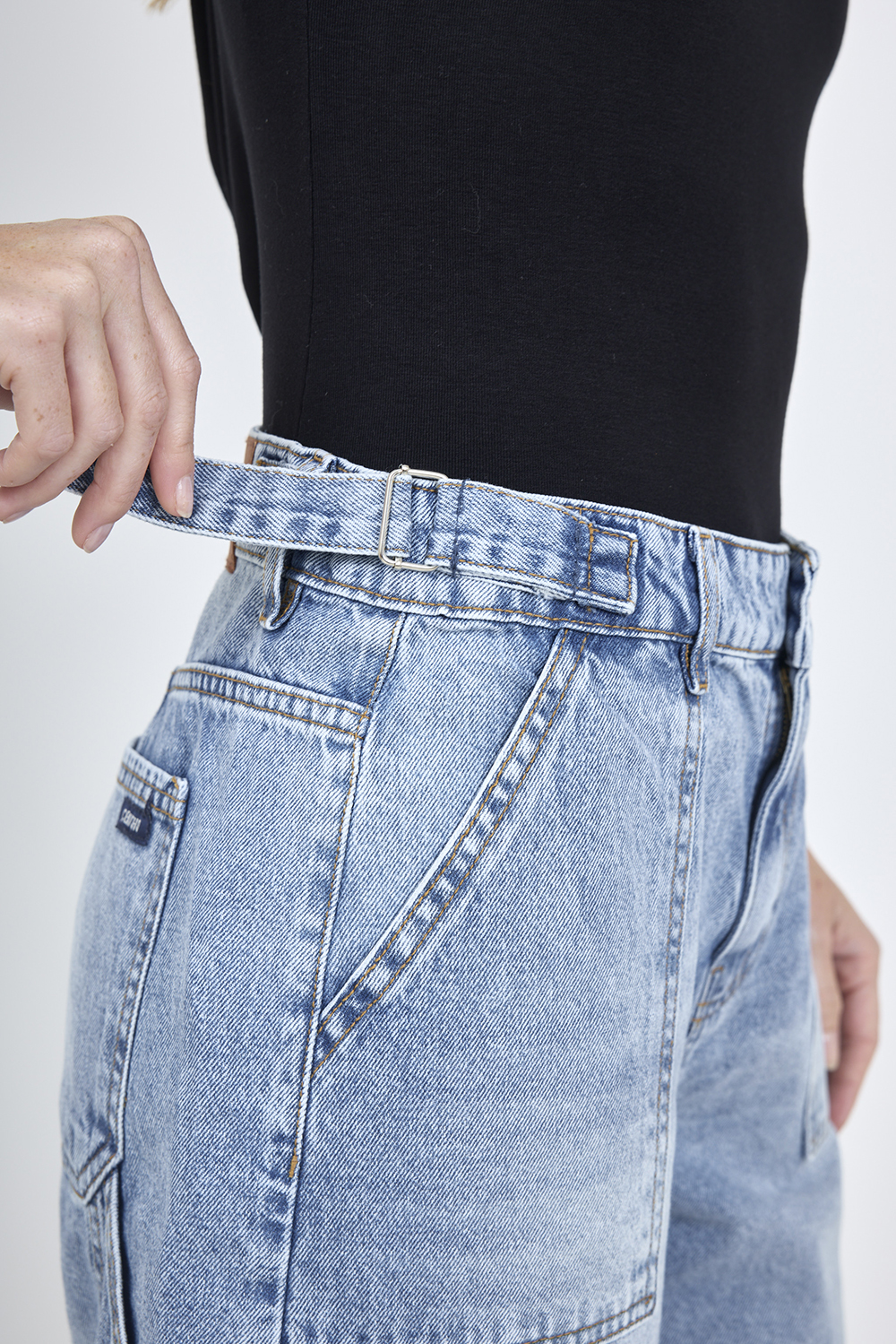 Alternative view of ART. C-119 | BERMUDA BAGGY STONE CON HEBILLA RÍGIDA