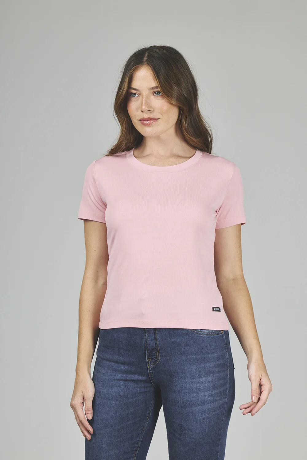 ART. A-36 | REMERA BÁSICA ROSA MANGA CORTA PREMIUM