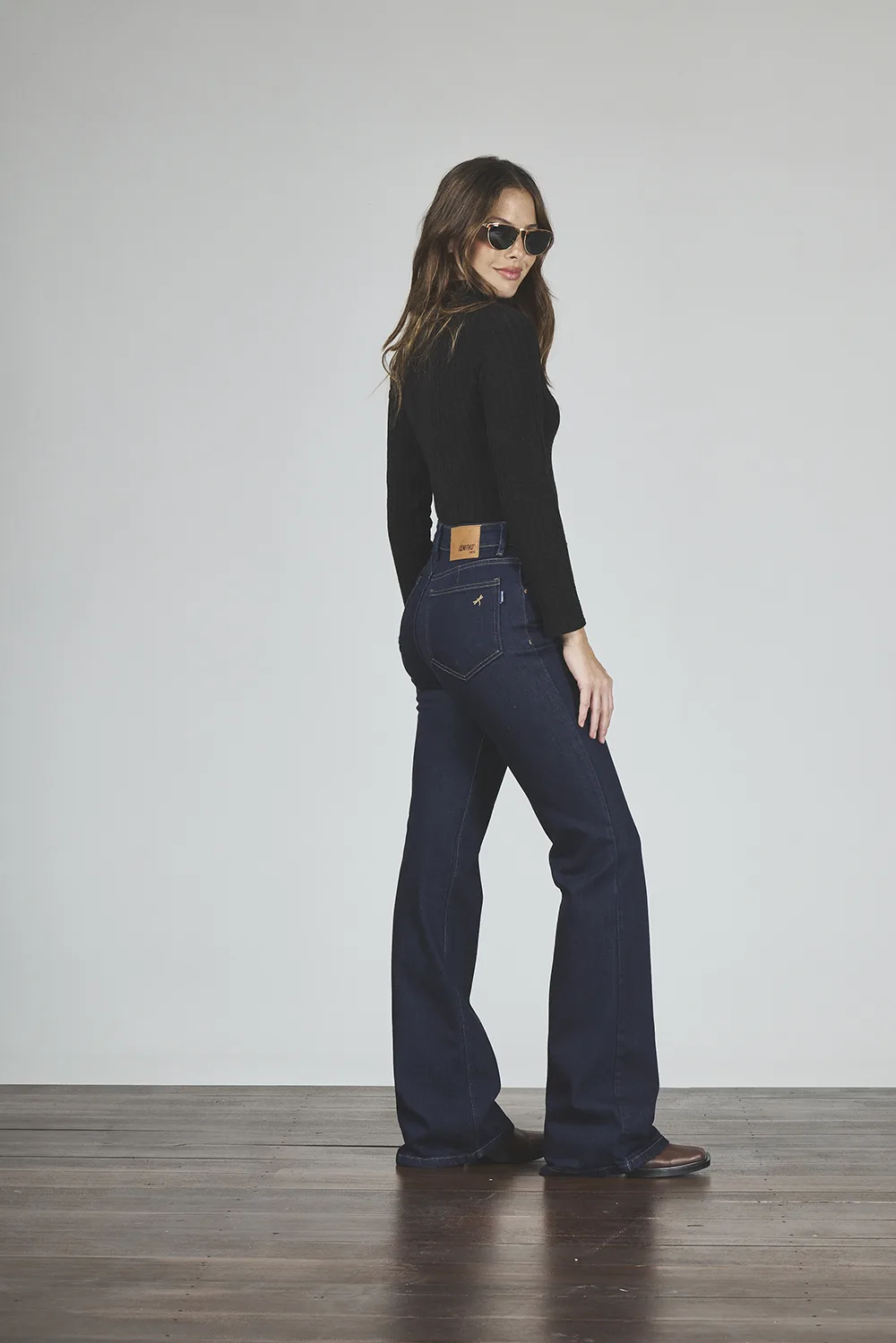 Alternative view of ART. 475 | SEMI OXFORD AZUL ESTATICO CLASICO ELASTIZADO